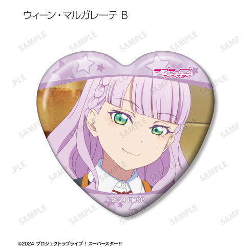 『ラブライブ!スーパースター!!』トレーディング ウィーン・マルガレーテオンリー 場面写ハート型缶バッジ(単位/BOX)